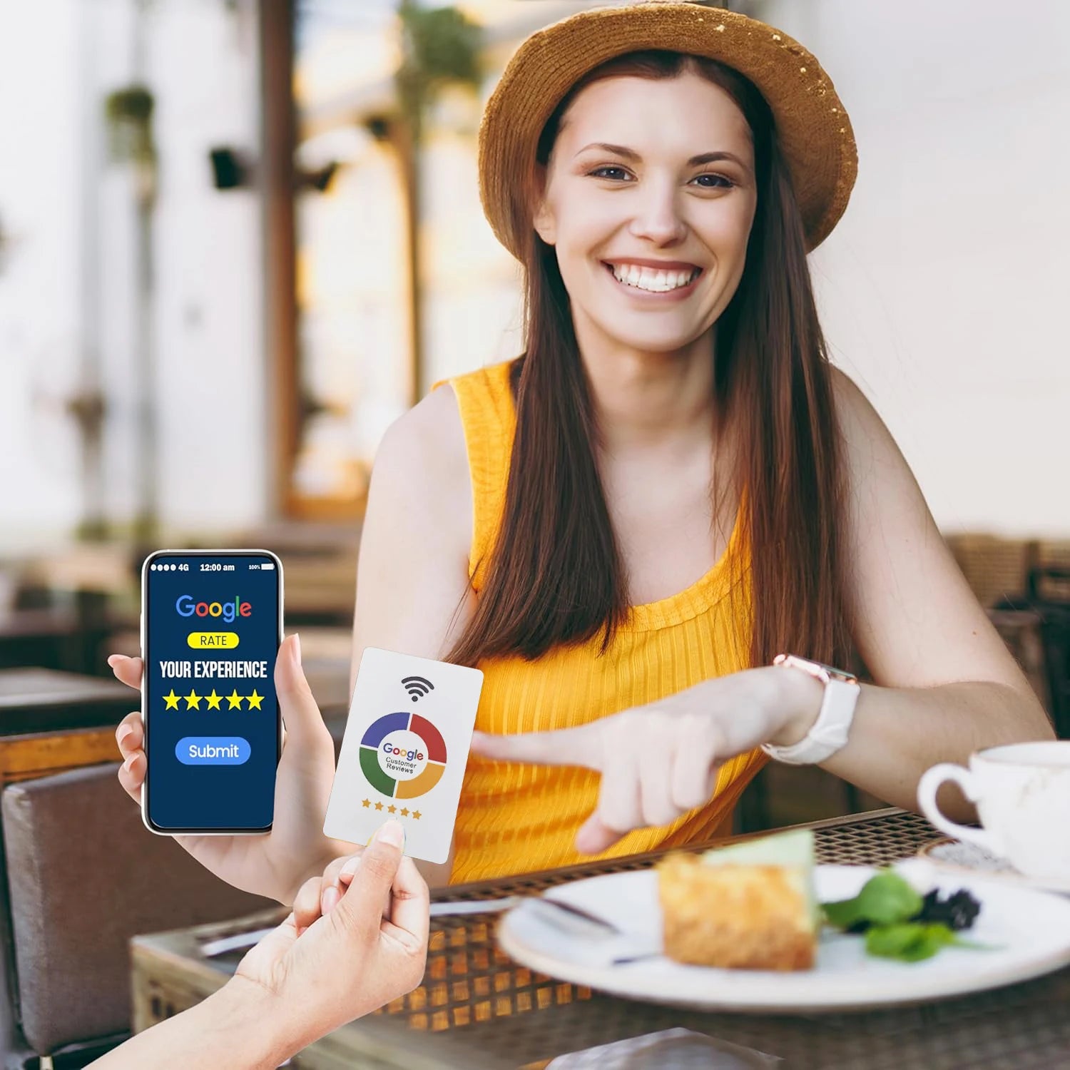 NFC Google Értékelés Kártya