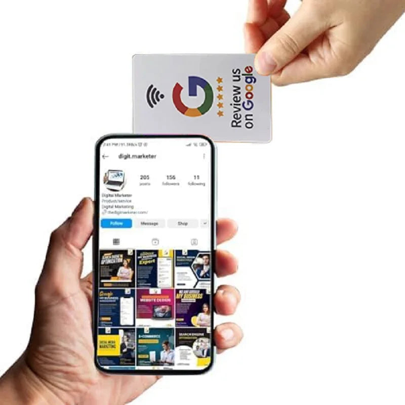 NFC Google Értékelés Kártya